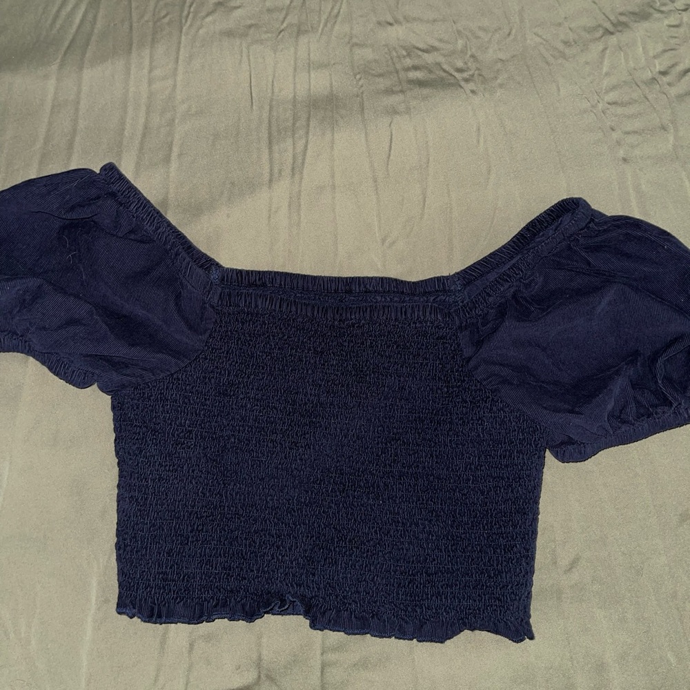 Navy off the shoulder top